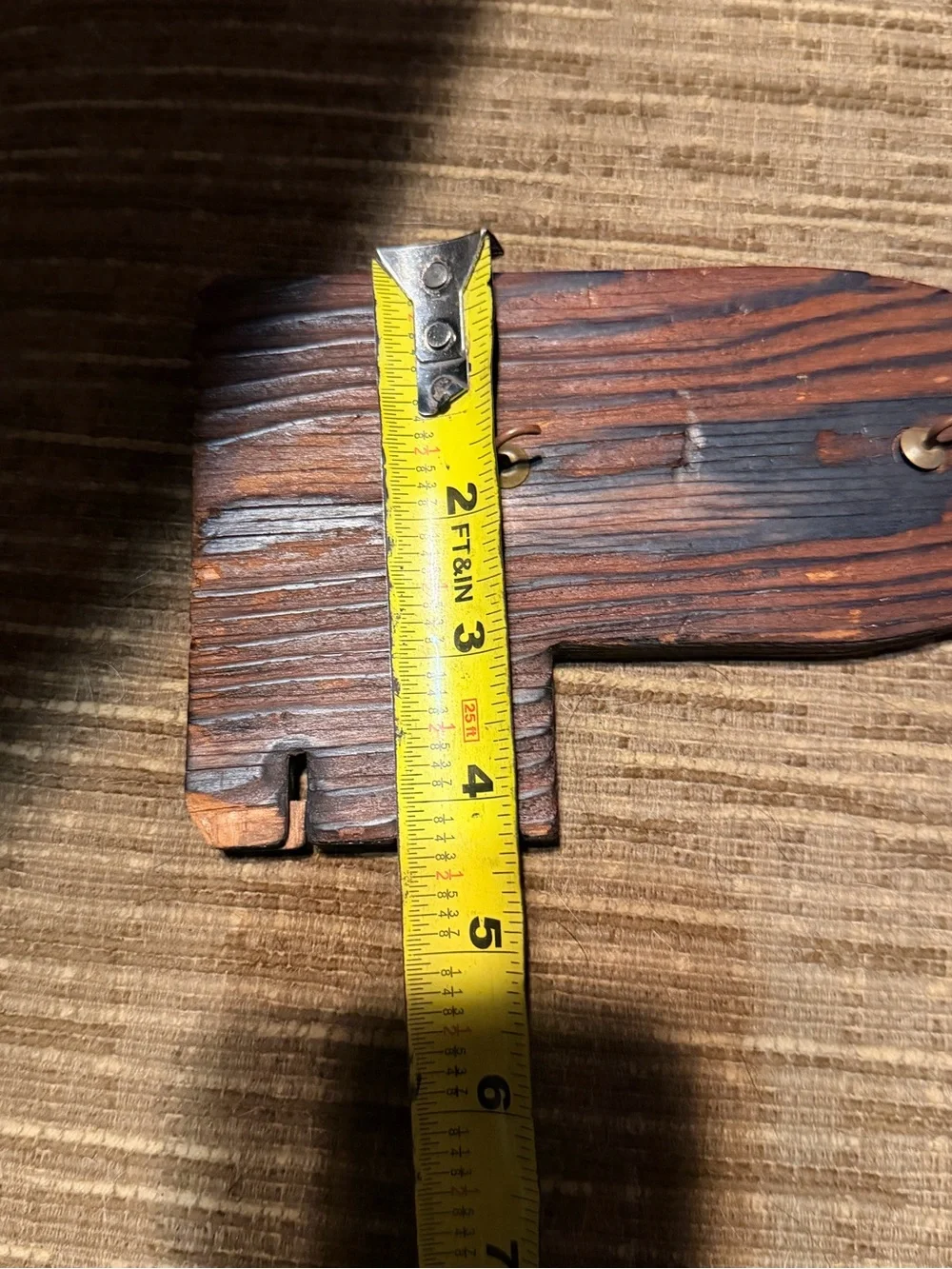 Vintage Wooden Key Wall Hook Rack Rustic Farmhouse Cottagecore Decor